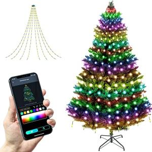 Smart App Christmas Tree String Lights with Remote