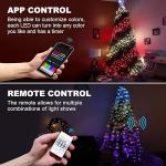Smart App Christmas Tree String Lights with Remote