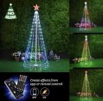 7ft LED Christmas Tree with Music Sync and App Control