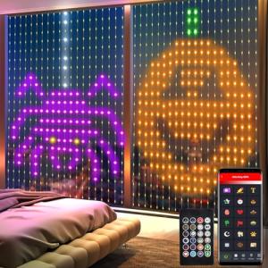 Music Sync LED Curtain Lights with Remote Control