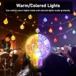 56FT Music Sync Outdoor String Lights with Remote