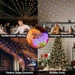 56FT Music Sync Outdoor String Lights with Remote