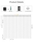 Music Sync LED Curtain Lights with Remote Control