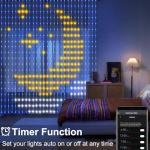800 LED Music Sync Curtain Lights with APP