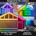 100FT Smart RGB Outdoor Christmas Lights with Music
