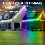 100FT Smart RGB Outdoor Christmas Lights with Music