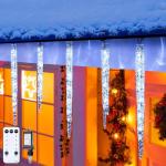 Remote-Controlled 13.5ft Icicle LED Lights
