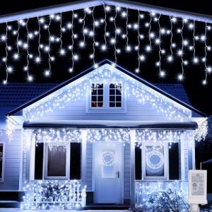 Joomer 32Ft Waterproof Christmas Icicle Lights