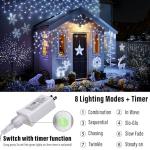 Joomer 32Ft Waterproof Christmas Icicle Lights