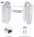 Remote-Controlled 13.5ft Icicle LED Lights