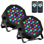 Litake RGB LED Music Sync Stage Lights - 2 Pack