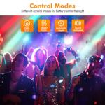 Moving Head DJ Lights with Sound Activation - 2 Pack