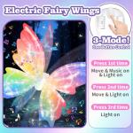 Magical LED Butterfly Wings & Wand for Kids