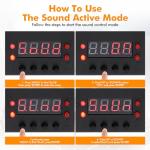 Moving Head DJ Lights with Sound Activation - 2 Pack