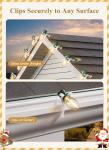 50 Pack Christmas Light Clips for Outdoor Displays