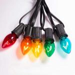 25 Pack Multicolor C7 Christmas Light Bulbs