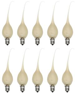 Musical Candle Light Bulbs - 10 Pack, Gold Glow