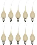 Musical Candle Light Bulbs - 10 Pack, Gold Glow