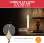 Musical Candle Light Bulbs - 10 Pack, Gold Glow