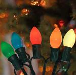 25 Pack Multicolor C7 Christmas Light Bulbs