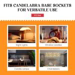 Musical Candle Light Bulbs - 10 Pack, Gold Glow