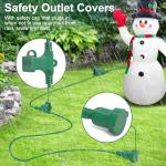 25FT Green Extension Cord with 3 Outlets