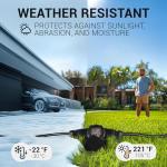 25 ft Heavy Duty Power Cord with Multiple Outlets