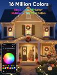 Ollny Smart RGB Music Sync Christmas Lights 131FT