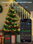 Ollny Smart RGB Music Sync Christmas Lights 131FT
