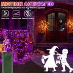 33ft LED Halloween Lights with Music & Motion