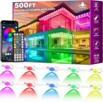 RCUICA 500FT Music Sync Outdoor Christmas Lights