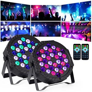 DJBoomy 36 LED Stage Lights with Sound Control