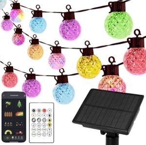Solar LED String Lights with Music Sync and App