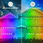 RCUICA 500FT Music Sync Outdoor Christmas Lights