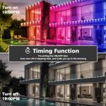 RCUICA 500FT Music Sync Outdoor Christmas Lights