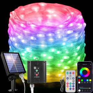 49FT Solar Smart Fairy Lights with Music Sync