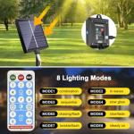 Outdoor Solar Star Lights with Music Sync, 350 LED