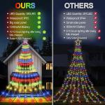 Outdoor Solar Star Lights with Music Sync, 350 LED