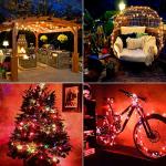 Smart Music Sync Christmas Lights, 196ft RGB String