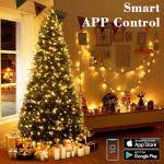 BrizLabs Smart LED Music Sync Christmas Lights 164ft