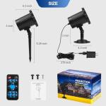 Colorful Outdoor Laser Projector Lights for Holiday Fun