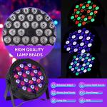 DJBoomy 36 LED Stage Lights with Sound Control