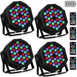 36 LED Battery-Powered Sound Activated Par Lights