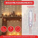Mudder 100 Mini Clear Christmas Light Bulbs