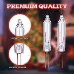 Mudder 100 Mini Clear Christmas Light Bulbs