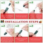 Mudder 100 Mini Clear Christmas Light Bulbs