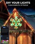 32" Smart LED Snowflake Lights with Music Sync