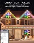 32" Smart LED Snowflake Lights with Music Sync
