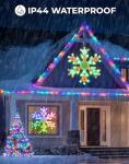 32" Smart LED Snowflake Lights with Music Sync