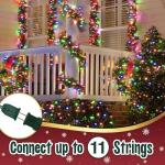 Warm Multi-Color Synchronized Christmas Lights 35 Bulbs